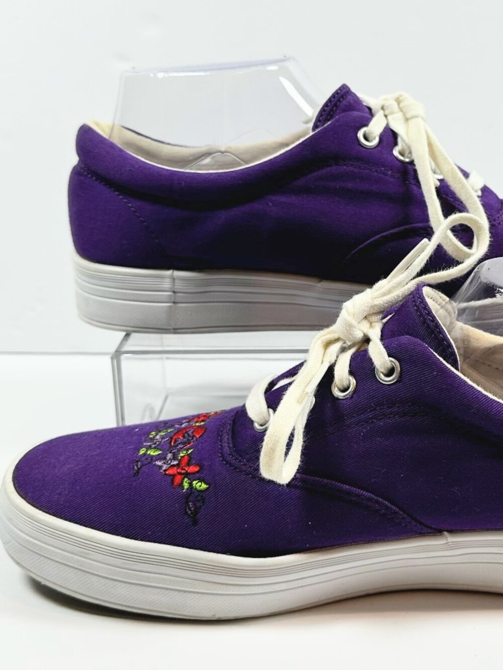 Vintage Grasshoppers By Keds Red Hat Society Purple Canvas Sneakers Women's 9.5M